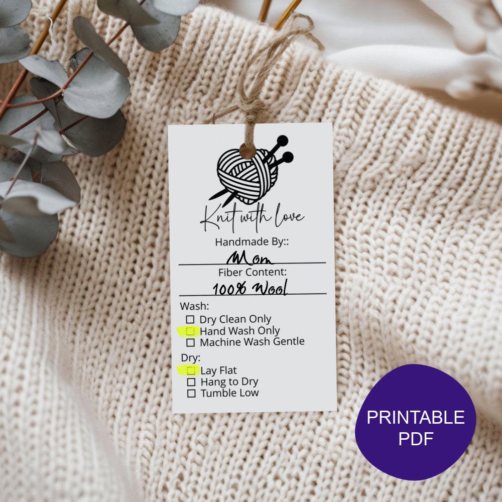 printable-knit-with-love-handmade-care-tags-purple-wool-co for Free Printable Knitting Care Tags PRINTABLE Knit With Love Handmade Care Tags – Purple Wool Co. for Free Printable Knitting Care Tags