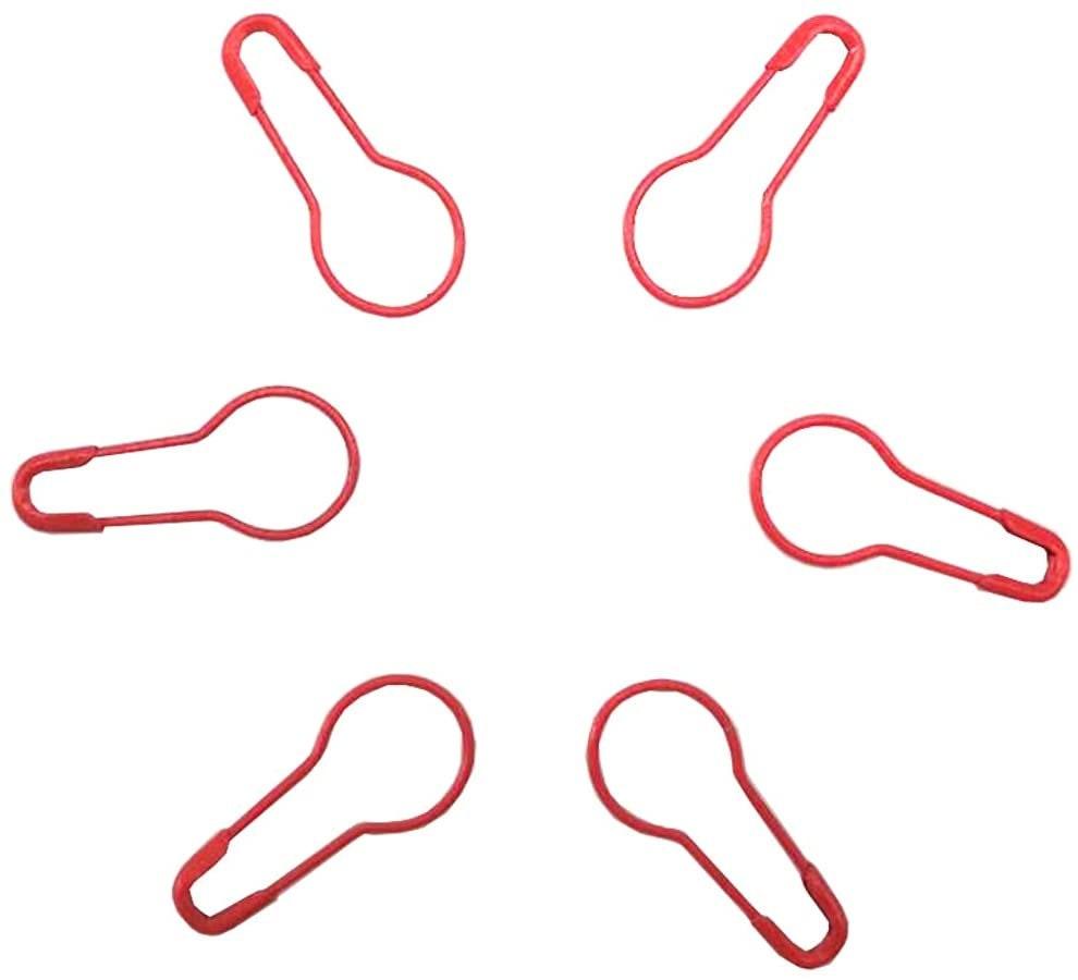 Red Bulb Safety Pin Stitch Markers