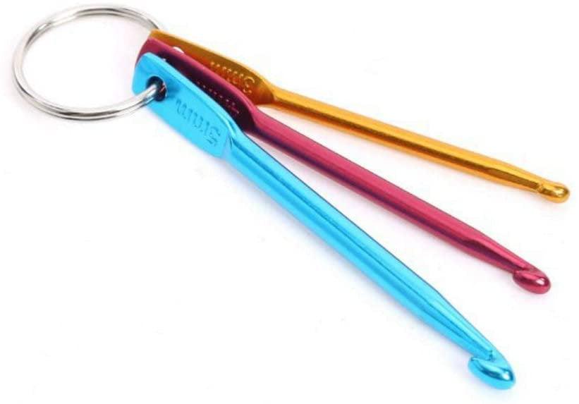 Emergency Mini Crochet Hooks with 3 Sizes