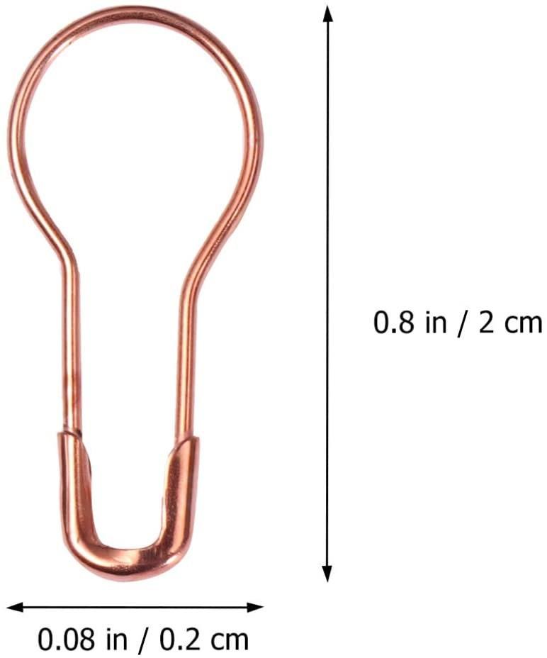 Rose Gold Bulb Safety Pin Stitch Markers