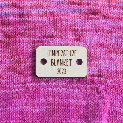 Temperature Blanket Button - 2023