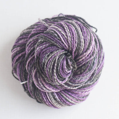 Handspun SW Merino, Bamboo, Nylon 3 ply DK weight, 175 yards - Maleficent