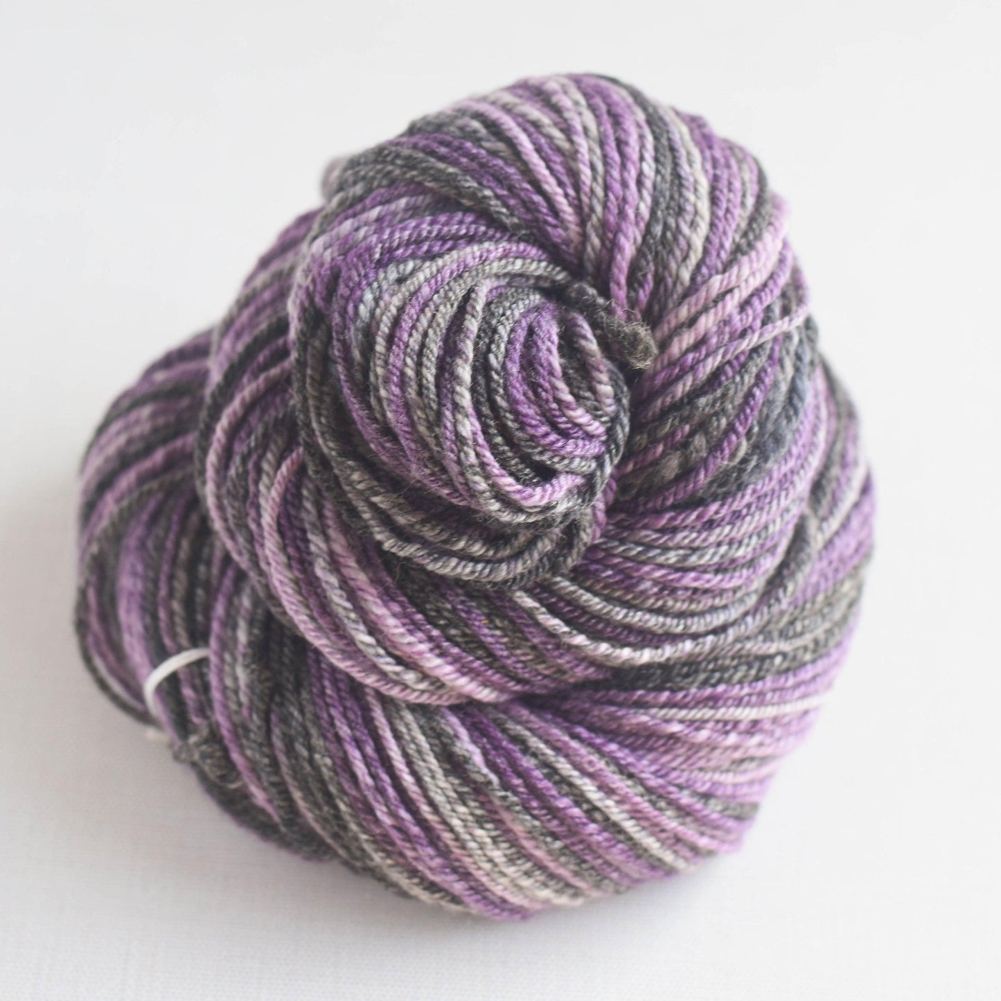 Handspun SW Merino, Bamboo, Nylon 3 ply DK weight, 175 yards - Maleficent