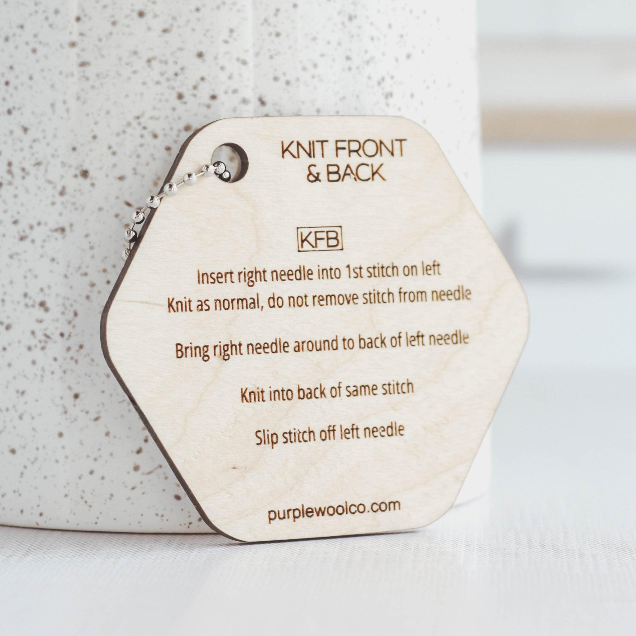 Knit Front & Back Instruction Tool – Purple Wool Co.