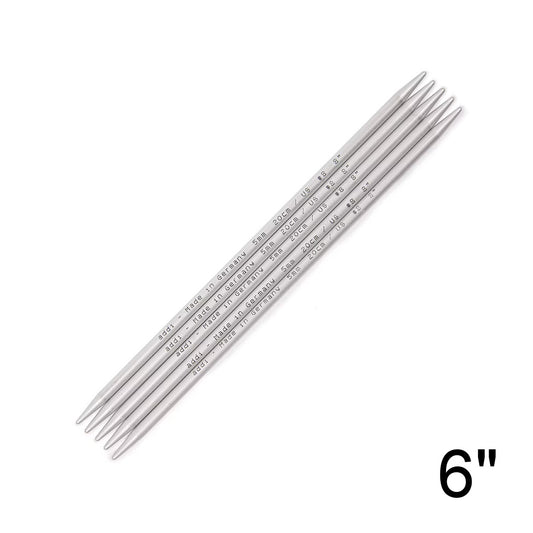 6 inch (15 cm) addi Aluminum Double Point Needles