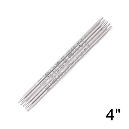 4 inch (10 cm) addi Aluminum Double Point Needles