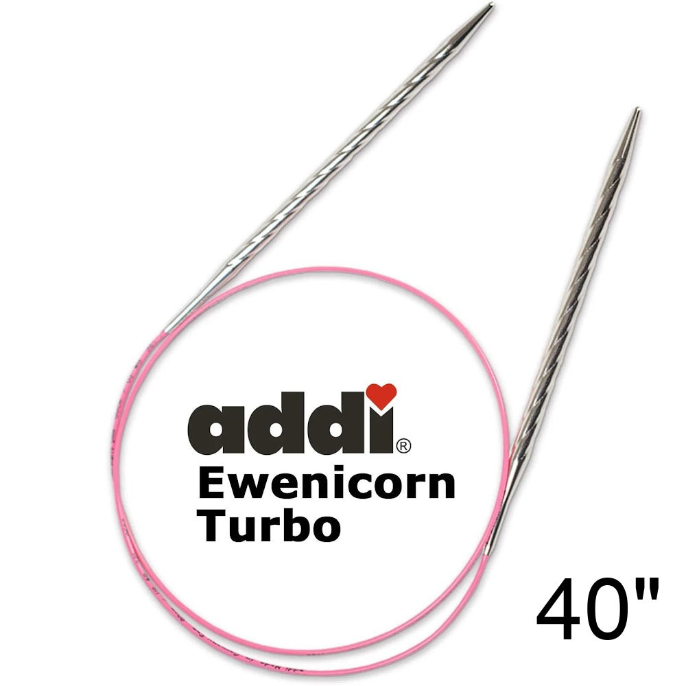 40 inch (100 cm) Addi Ewenicorn circular knitting needles