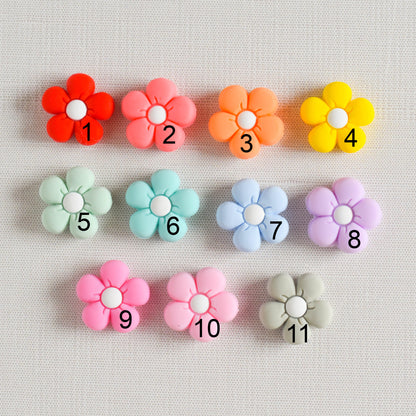 Flower Silicone Stitch Stoppers - Set of 2