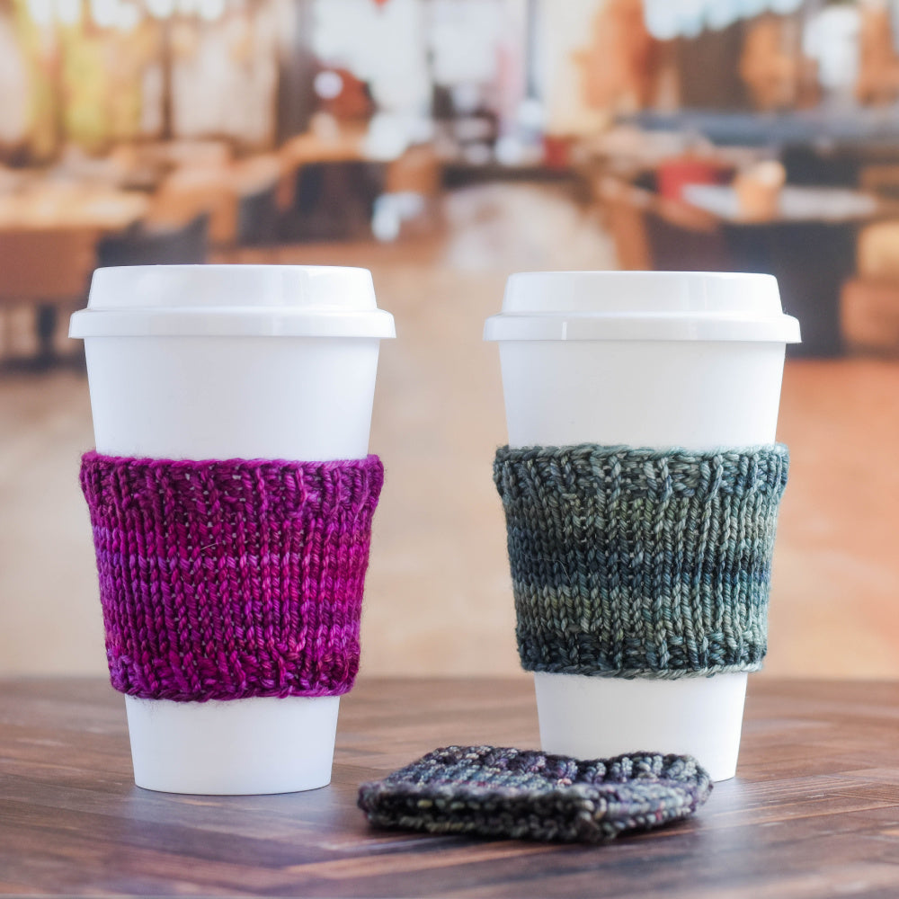 Coffee Cup Cozy - PDF Knitting Pattern