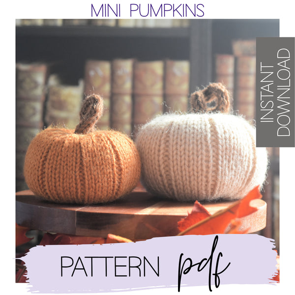 Mini Pumpkin - PDF Knitting Pattern