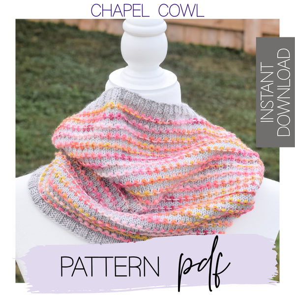 CHAPEL Cowl - PDF Knitting Pattern