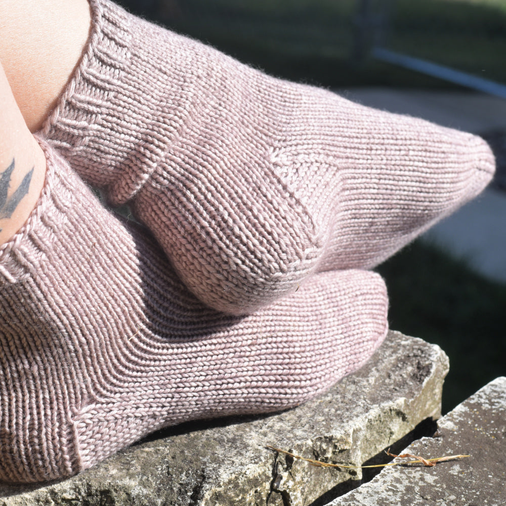 BASIC WORSTED Socks on Double Points - PDF Knitting Pattern