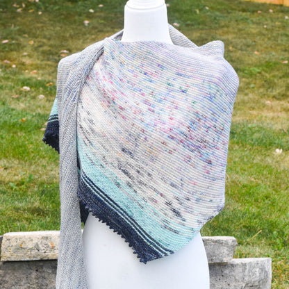 FABLE FADE Shawl - PDF Knitting Pattern