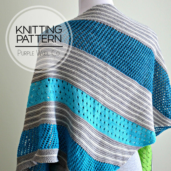 LUCKY 7 Shawl - PDF Knitting Pattern