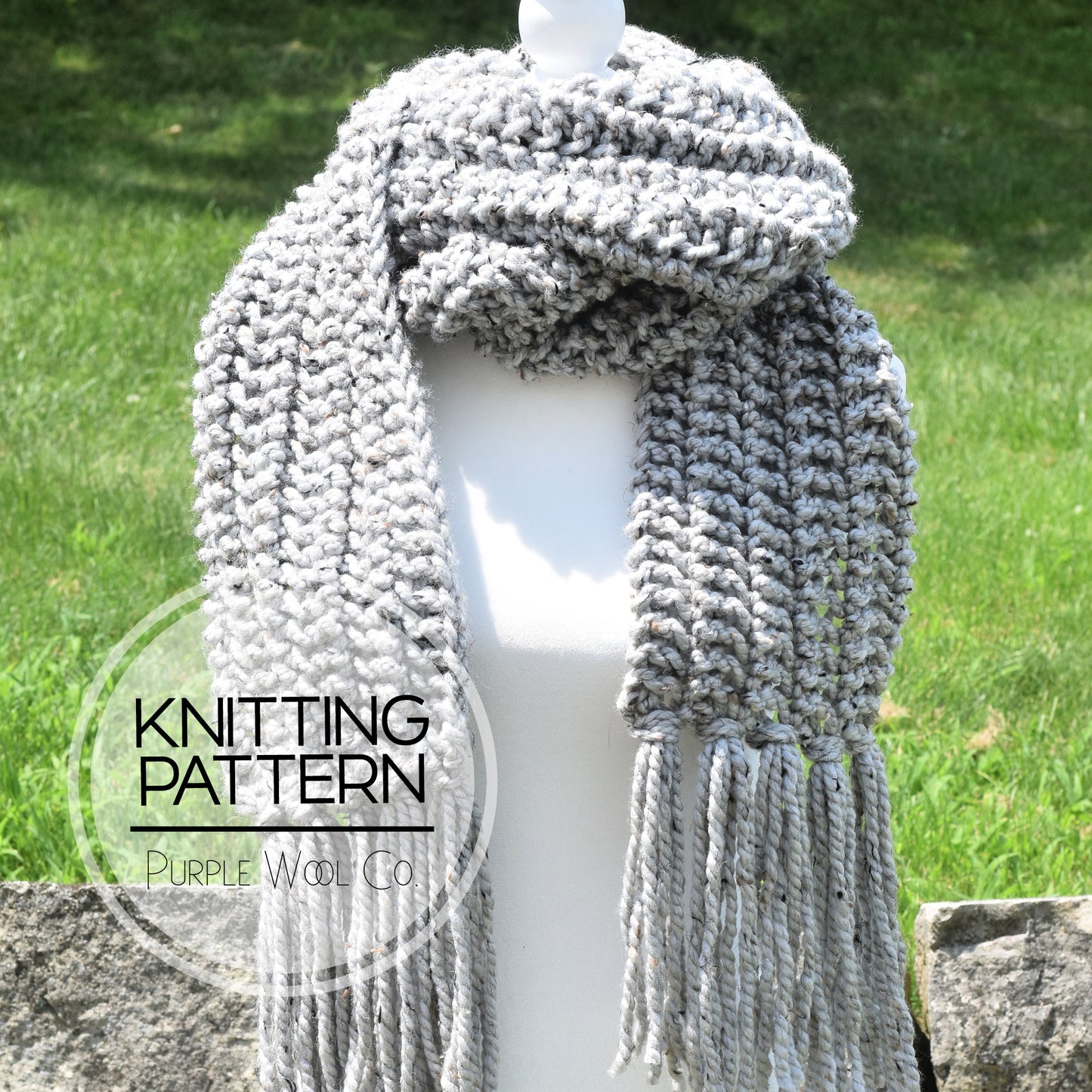 BLIZZARD Scarf - PDF Knitting Pattern