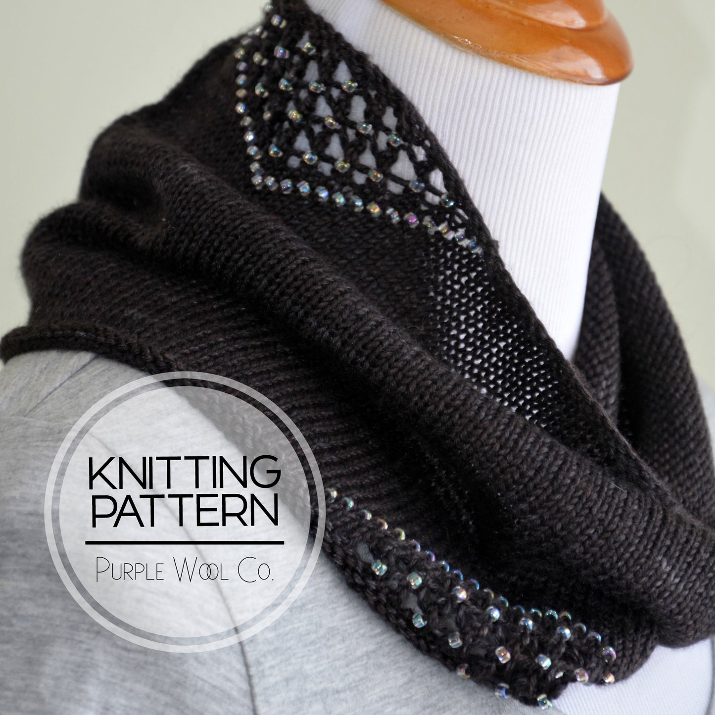 The TWILIGHT Cowl - PDF Knitting Pattern