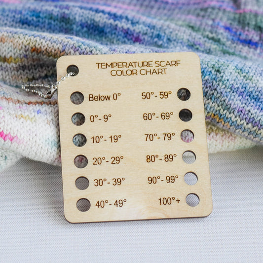 Temperature Scarf Color Chart - Pocket Size