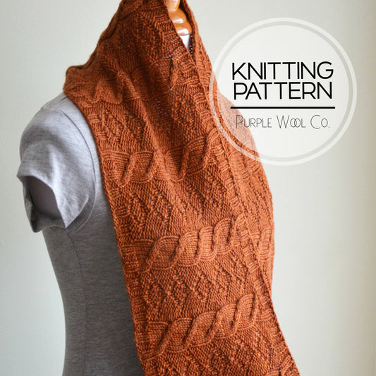 Copper Dog Cowl - PDF Knitting Pattern
