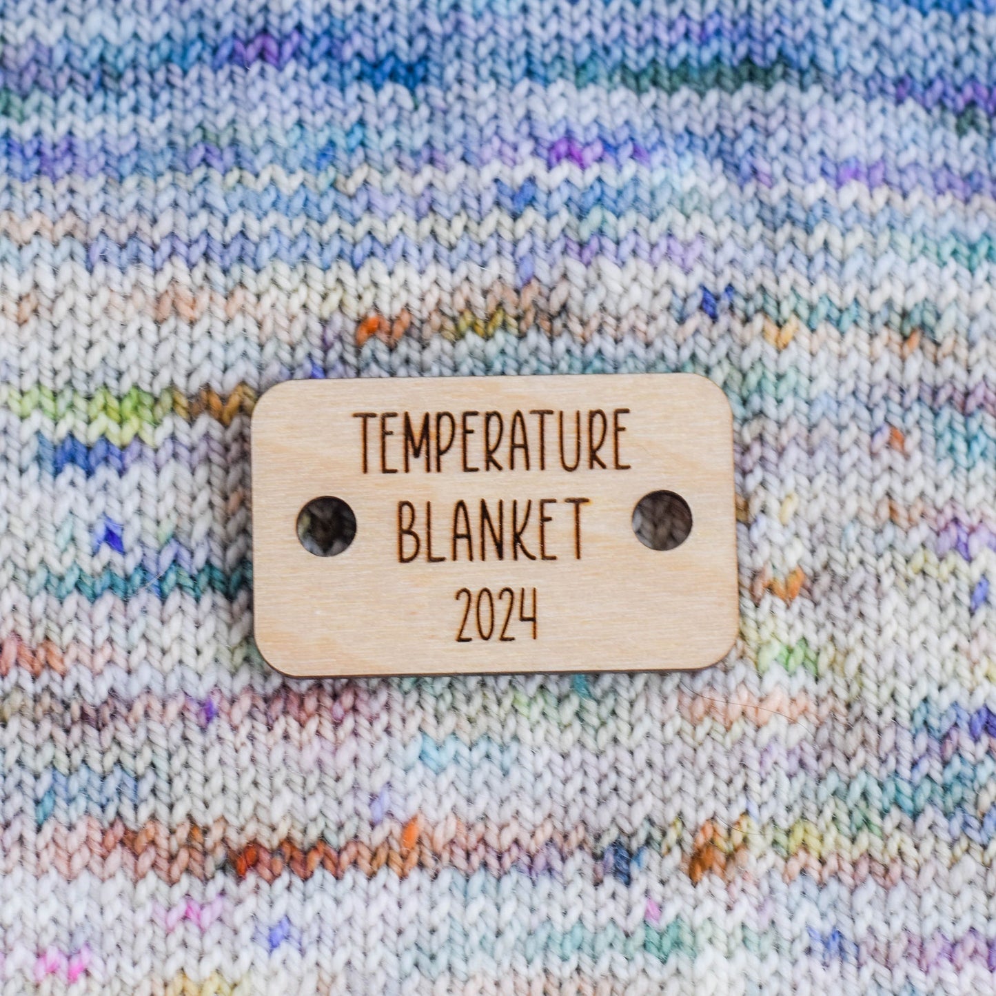 Temperature Blanket Button - 2024