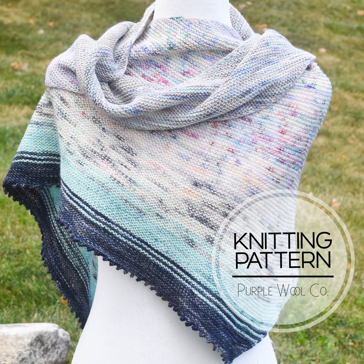 FABLE FADE Shawl - PDF Knitting Pattern