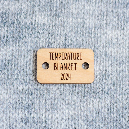 Temperature Blanket Button - 2024