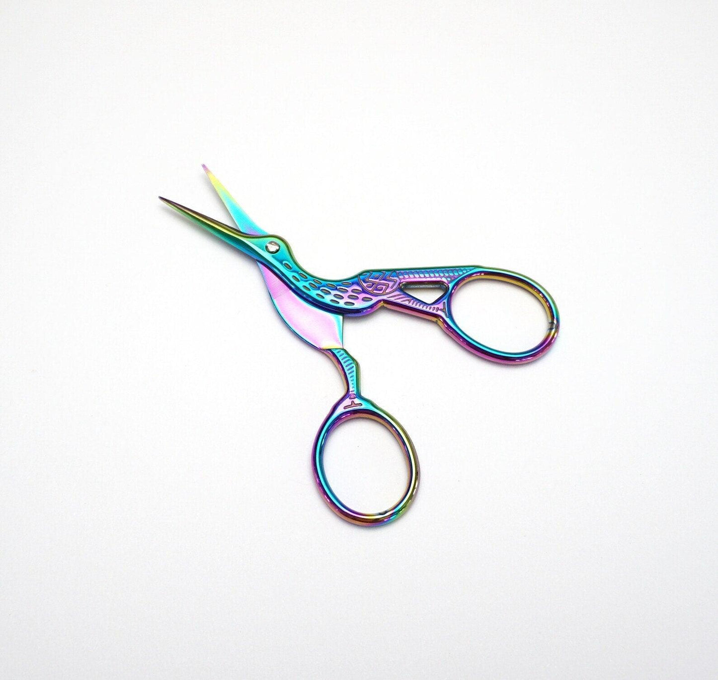 Multicolor stork scissor, Knit Scissors, embroidery scissor, cross stitch accessory, embroidery accessory, Stainless Steel, Cover