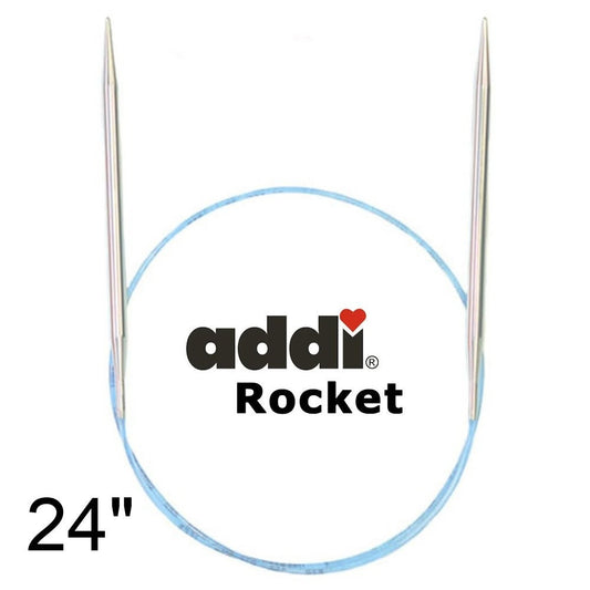 24 inch (60 cm) Turbo Rockets circular knitting needles - Available Size 0-13