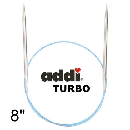 8 inch (20 cm) Turbo circular knitting needles - Available Size 0-5