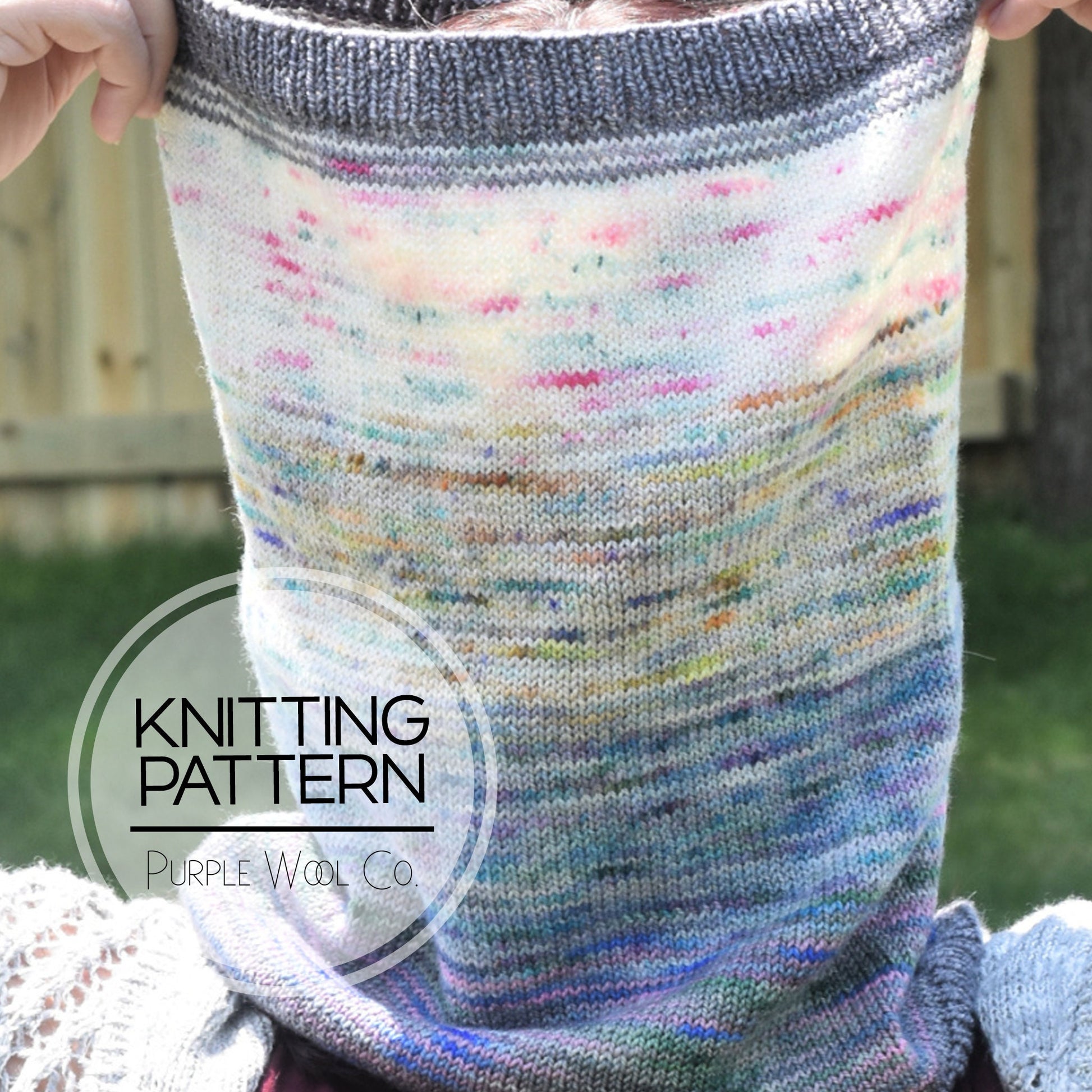 FROSTY FADE Cowl Knitting Pattern | PDF Cowl Knitting Pattern | Fingering weight yarn | Hand Knit Pattern | Knitting Pattern