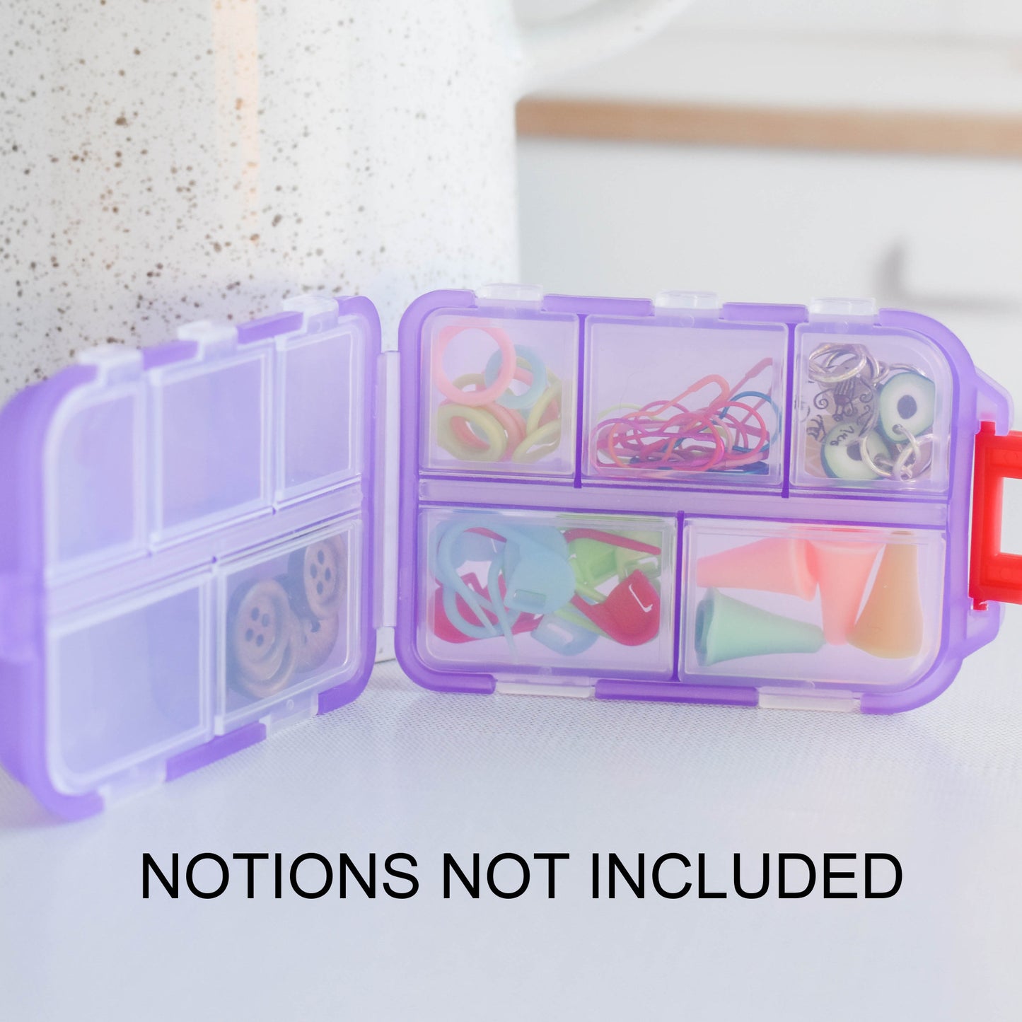 Notions Travel Storage Case - Organization on the go, Knitting Storage, Stitch Marker Case, Notions Storage, Storage Container