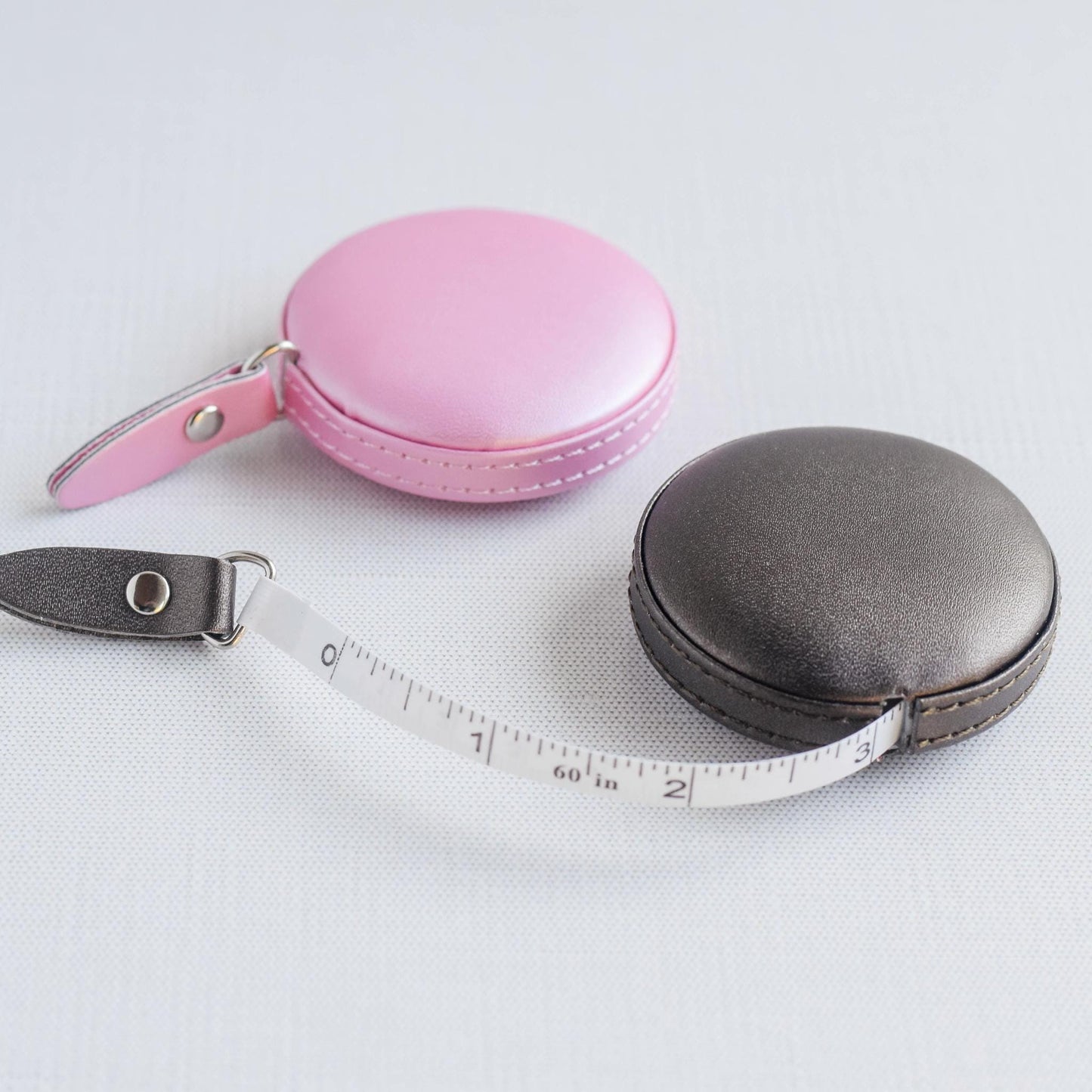 Faux Leather Measuring Tape - Metallic - Measuring Tape Faux Leather Cover, Portable Measuring Tape, Sewing, Knitting, Crochet, Gift for Her