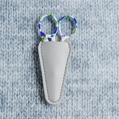 Blur Purple Green Floral stork scissor, Knit Scissors, embroidery scissor, cross stitch, embroidery accessory, Stainless Steel, Cover