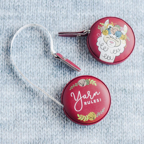 Faux Leather Measuring Tape - Llama - Measuring Tape Faux Leather Cover, Portable Measuring Tape, Sewing, Knitting, Crochet, Gift for Her