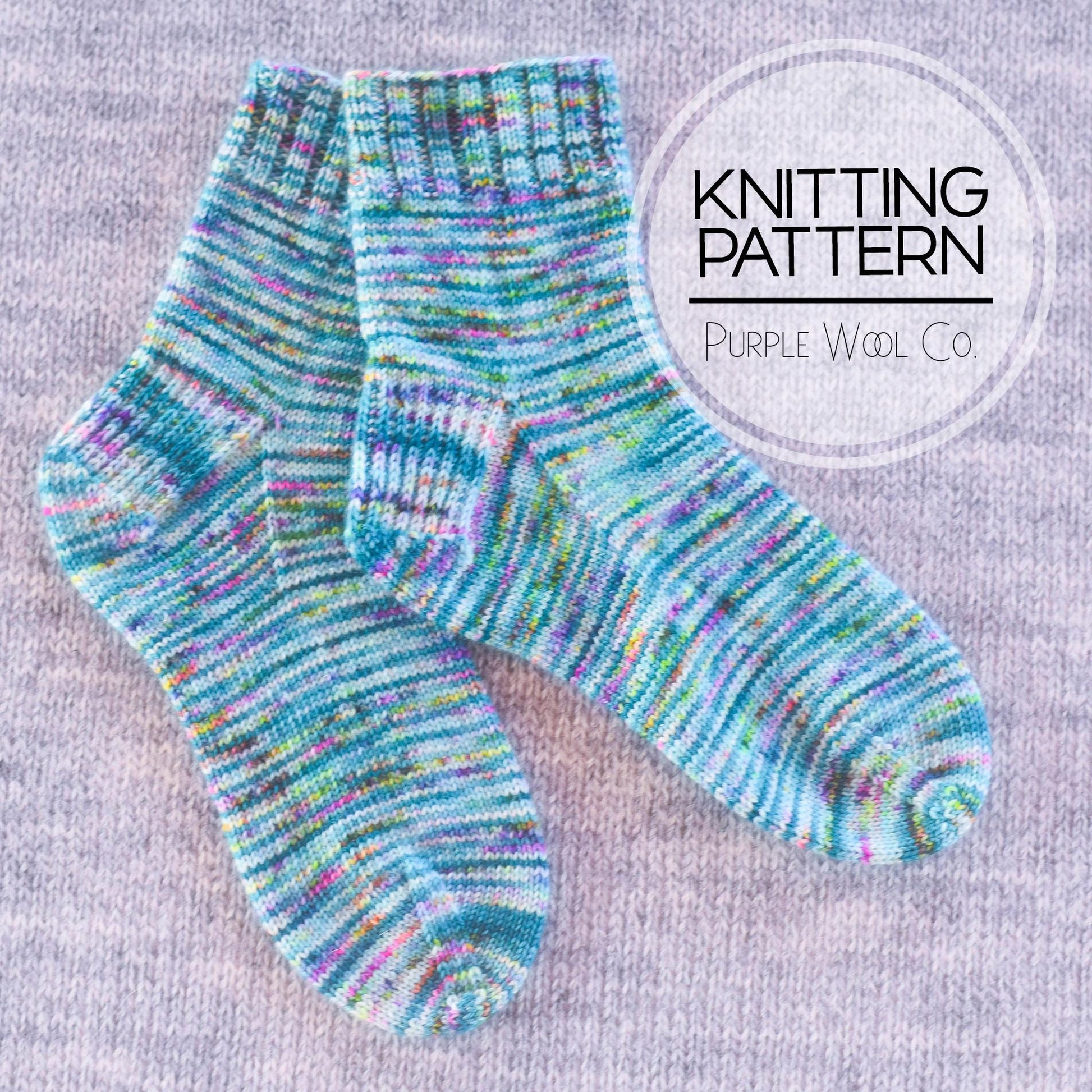 BASIC FINGERING Socks Knitting Pattern | PDF Socks Knitting Pattern | Fingering weight yarn | Double Point Socks | Knitting Pattern