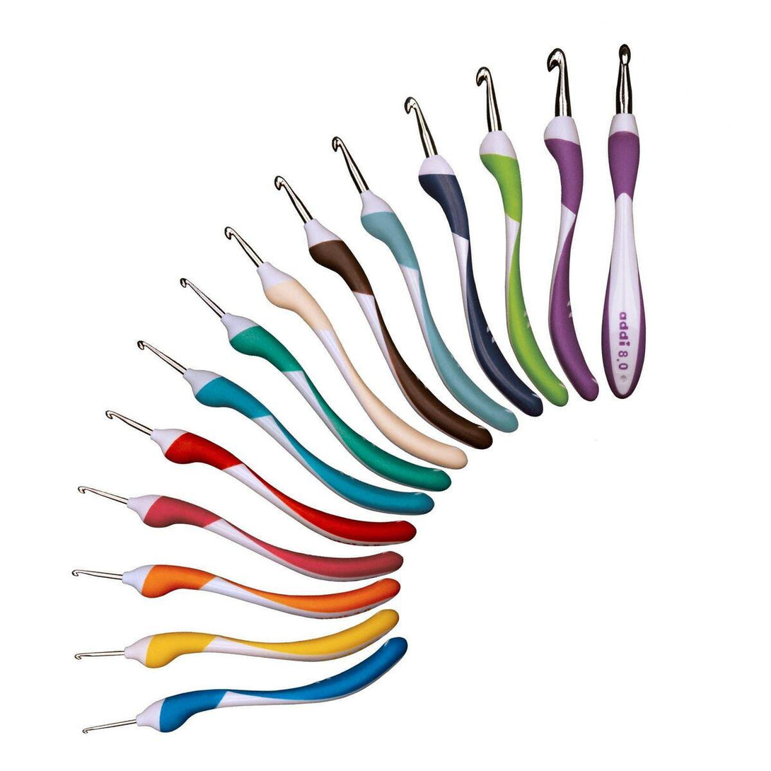 addi Swing Crochet Hook, addiSwing ergonomic Hooks, Sizes 2mm - 8mm