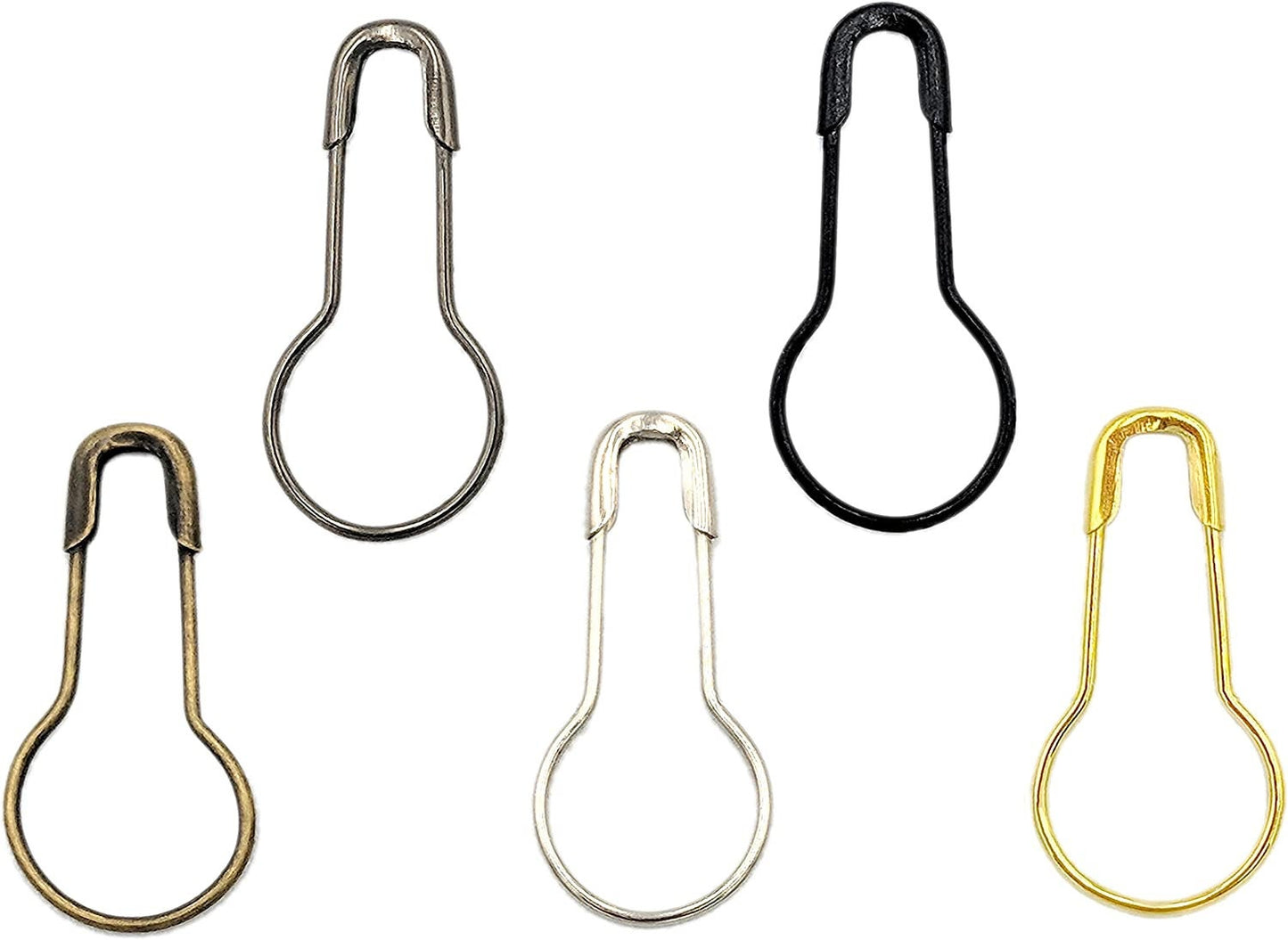 Metal Assorted Bulb Safety Pin Stitch Markers
