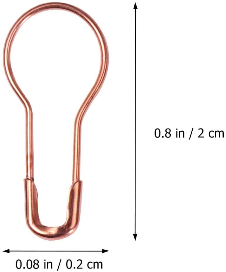 Rose Gold Bulb Safety Pin Stitch Markers