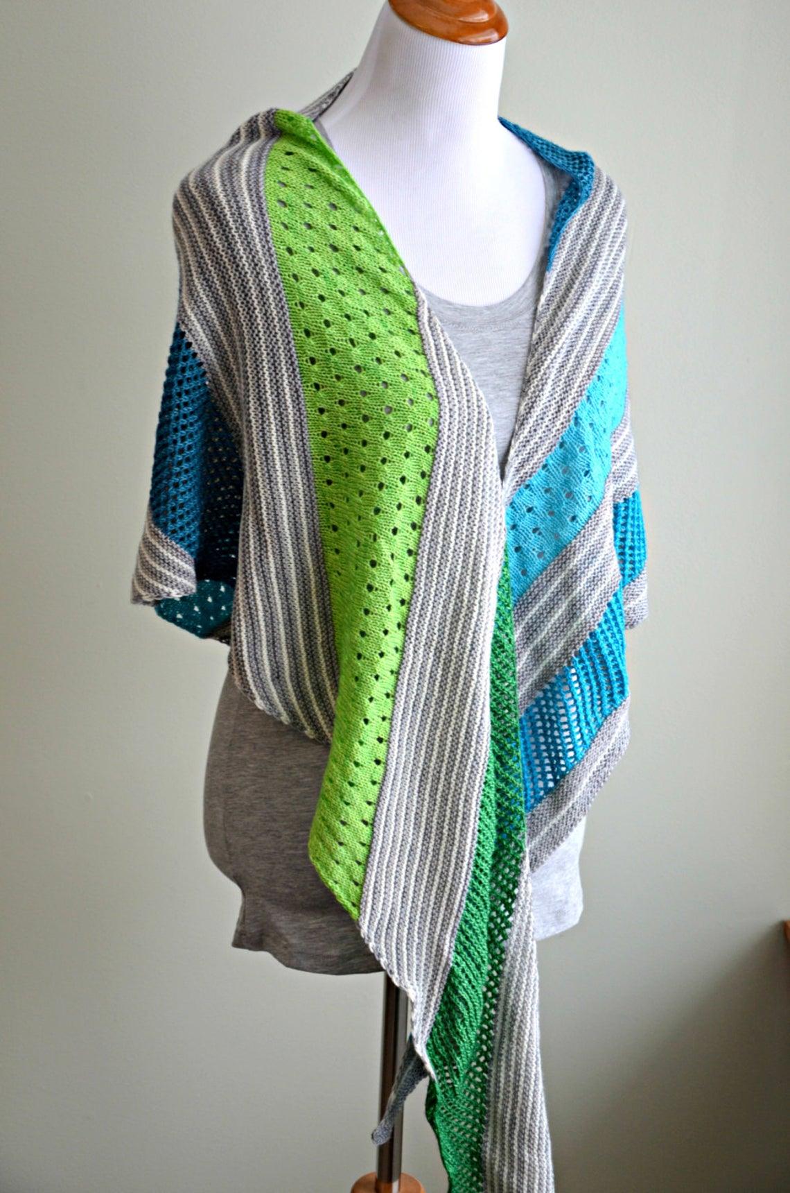 Lucky 7 Shawl - PDF Knitting Pattern