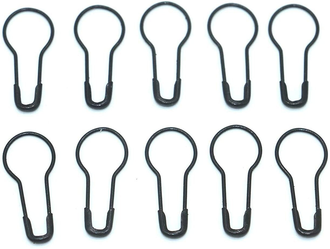 Black Bulb Safety Pin Stitch Markers