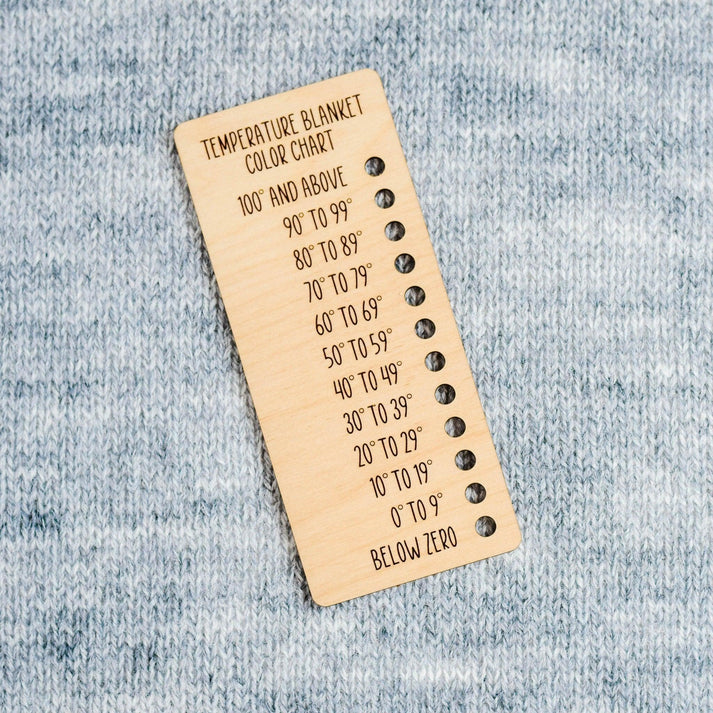 Temperature Blanket Color Chart Purple Wool Co.