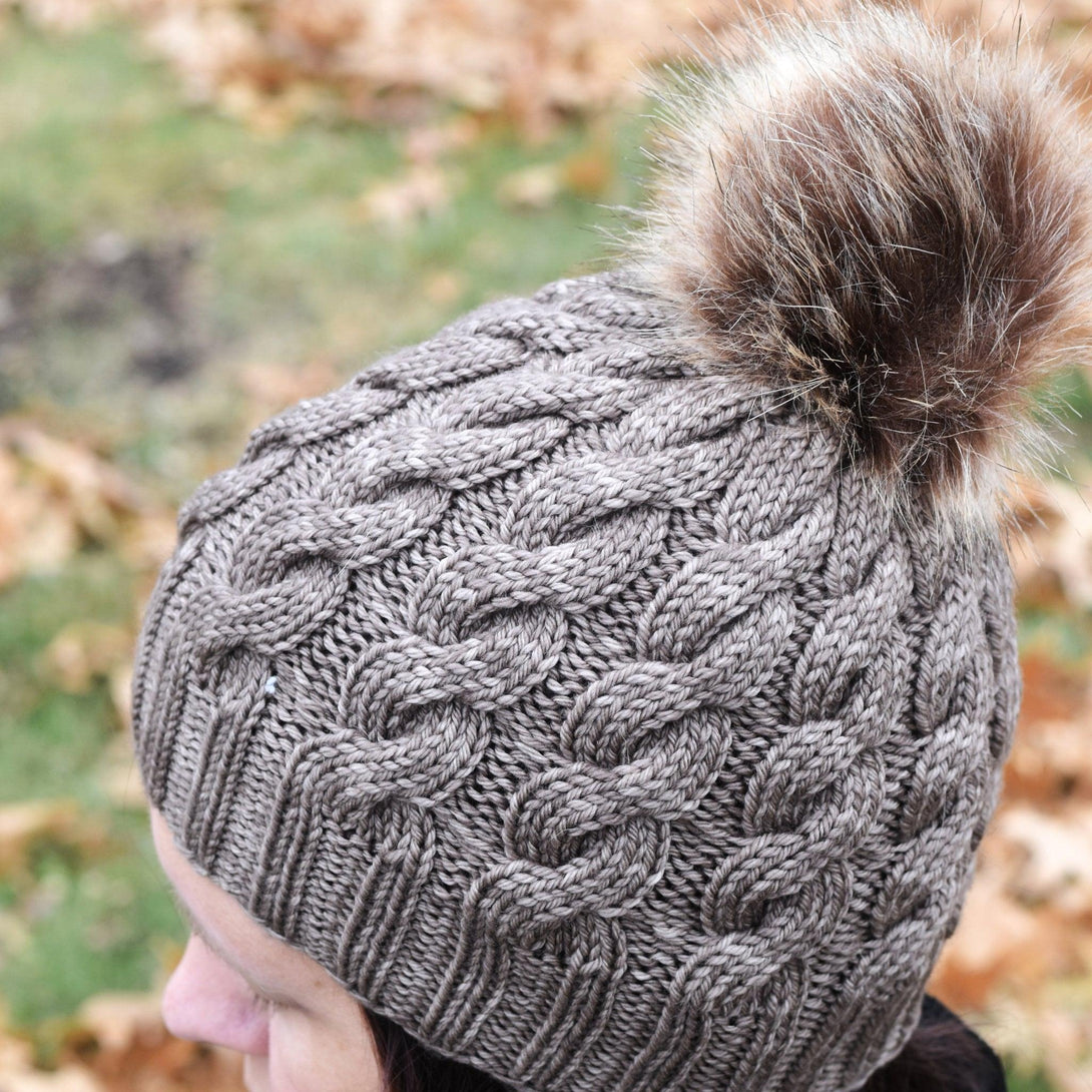 The CRISTINA Beanie Hat Knitting Pattern | PDF Hat Knitting Pattern | Worsted weight yarn | Knit Hat Pattern | Hand Knit | Knitting Pattern