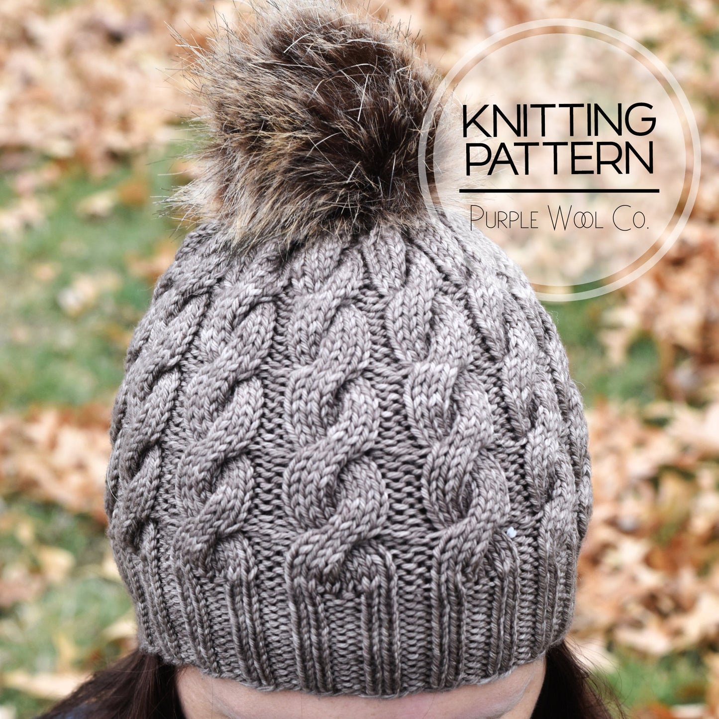 The CRISTINA Beanie Hat Knitting Pattern | PDF Hat Knitting Pattern | Worsted weight yarn | Knit Hat Pattern | Hand Knit | Knitting Pattern